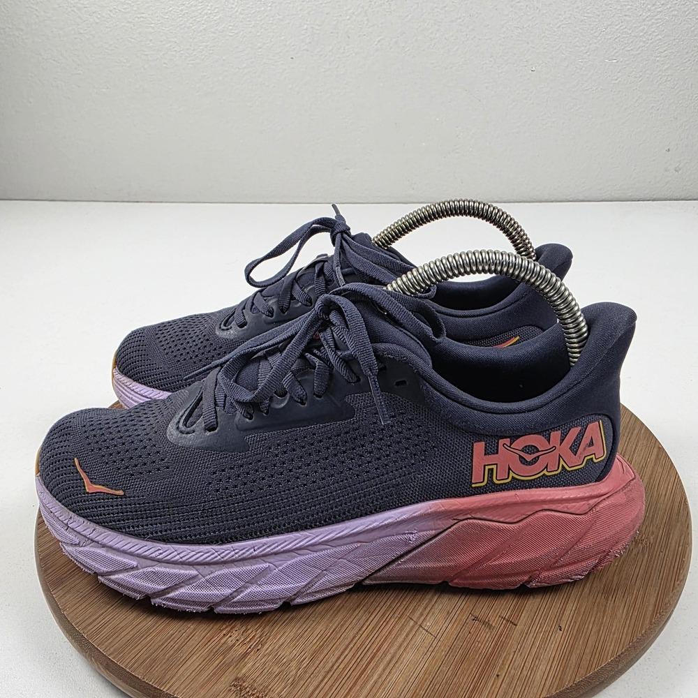 Hoka One One Arahi 7 Shoes Womens Size 8 Blue Road Running Sneakers Athletic